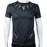 Rulercosplay Captain America Civil War Black Panther Sport T-Shirt (M)