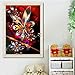 DIY 5D Diamond Painting, Staron Full Drill DIY Diamond Embroidery Rhinestone Painting Cross Stitch Kit Wall Art Decor 5D Diamond Painting by Number Kits Home Decor, Mandala (Colorful Flowers)