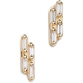 Kalan by Suzanne Kalan Women's 14k Double Baguette Diamond Stick Studs