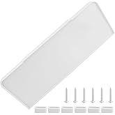 SHAHN 40271 Universal Toilet Tank Lid Cover Replacement, Adjustable, Fits Most Standard Toilets (White)