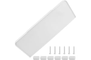 SHAHN 40271 Universal Toilet Tank Lid Cover Replacement, Adjustable, Fits Most Standard Toilets (White)
