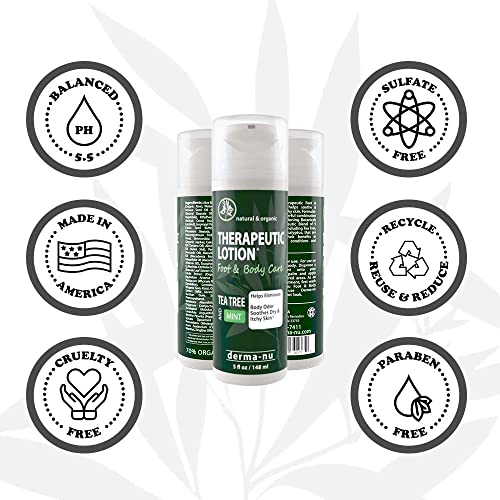 Foot Lotion with Tea Tree Essential Oil for Jock Itch, Athletes Foot