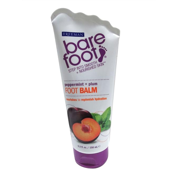 Freeman Bare Foot Softening Foot Balm, Peppermint & Plum 5