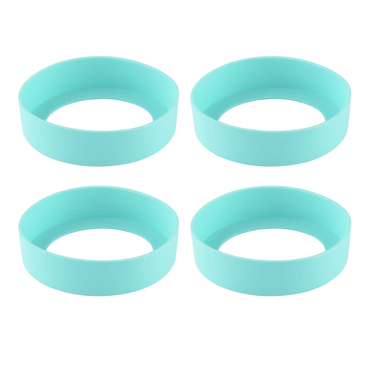 Photo 1 of 4 Pcs 70mm Water Bottle Protective Boots Silicone Bottom Cover Sleeve for Bottles 16-24 Oz Anti-Slip Bottom Cap for Water Bottle Mug Tumbler