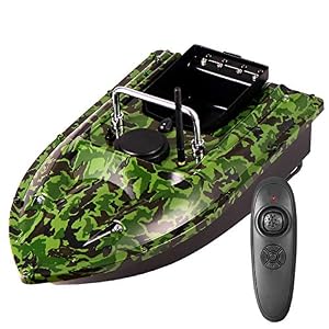 Zjra Bateau à Appâts De Pêche Intelligent, Lampe De Poisson Leurre, Télécommande 500m, Outil De Pêche Assisté Par Charge…