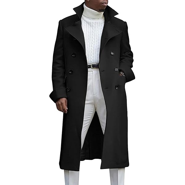 ジャケット・アウター Beaver Wool Double Breasted Overcoat 61vro-6v8FL._UY350_.jpg