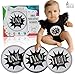 Itty Bitty Traveler Premium Baby Monthly Stickers (Set 20): Birth to 12 Months + 8 Bonus Achievement Stickers | Baby Monthly Milestone Sticker for Newborn Boy or Girl.