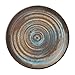 Merritt International Melamine Glazed Brown Swirl Round Salad Plate 8