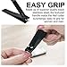 Nail Clippers Black Stainless Steel Fingernail Toenail Clippers Sharp Nail Cutter for Thick Nail with Travel Carry Leather Case,Best Manicure Pedicure Set for Women Men (2PCS+Leather Case)