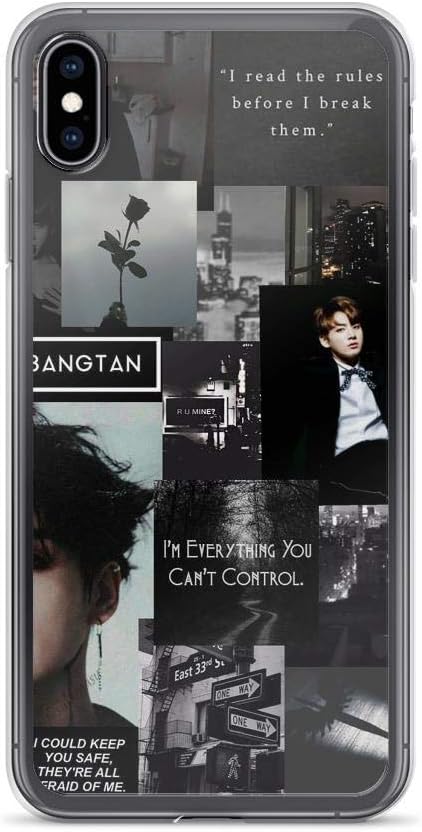 Gryss Compatible with iPhone Xs Max Case BTS Kpop JongKook Bangtan Boys Fanart Pure Clear Phone Cases Cover