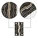 GTHER 4PCS 35x23mm Antique Mini Retro Hinges with Screws for Wooden Box Gift Wine Jewelry Box Chest Case, Bronze