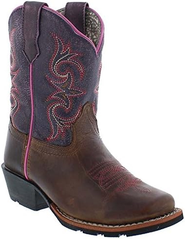 Dan Post Kids Baby Girl's Majesty (Toddler/Little Kid) Sand/Purple Boot