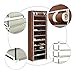 Function Home 10-Tier Shoe Rack with Dustproof Cover 30 Pair Shoe Organizer Shoe Rack Tower Zippered Storage Shoe Cabinet Ideal for Hallway Corridor in Brown