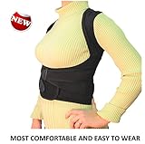 Back Brace Posture Corrector | Fully Adjustable | Improves Posture and Provides Lumbar Back Support | for Lower and Upper Back Pain and Slouching | Men and Women -Size M