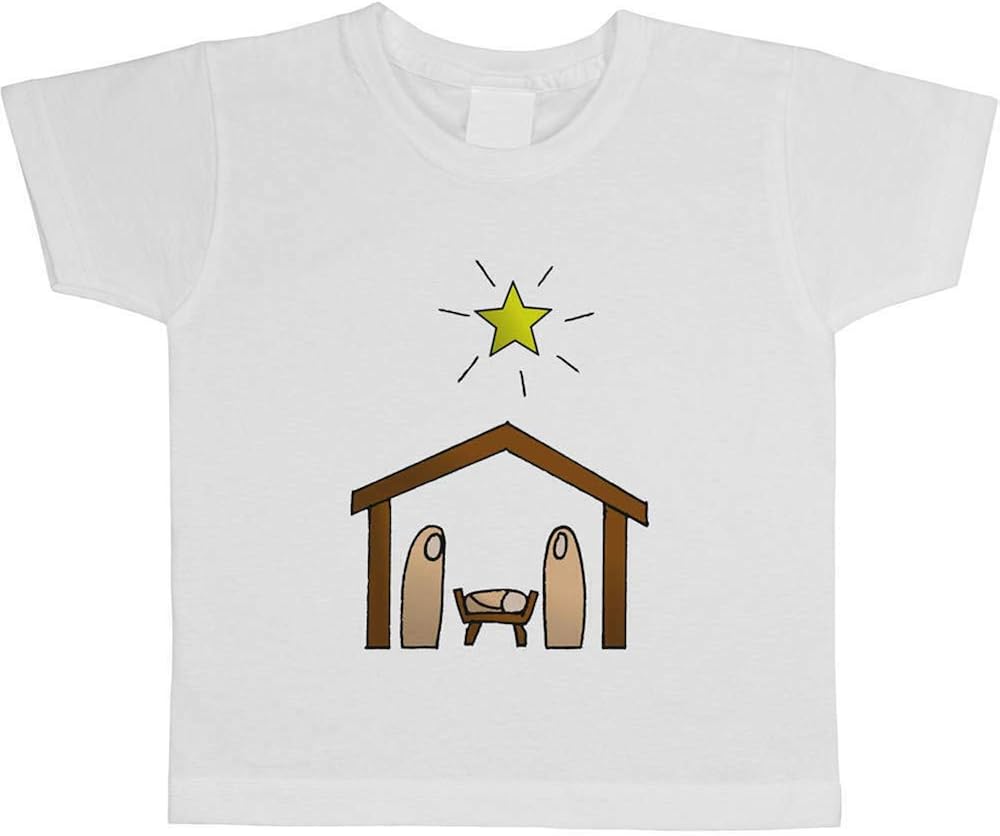Christmas Nativity Scene' Children's Kid's Cotton TShirts (TS024903
