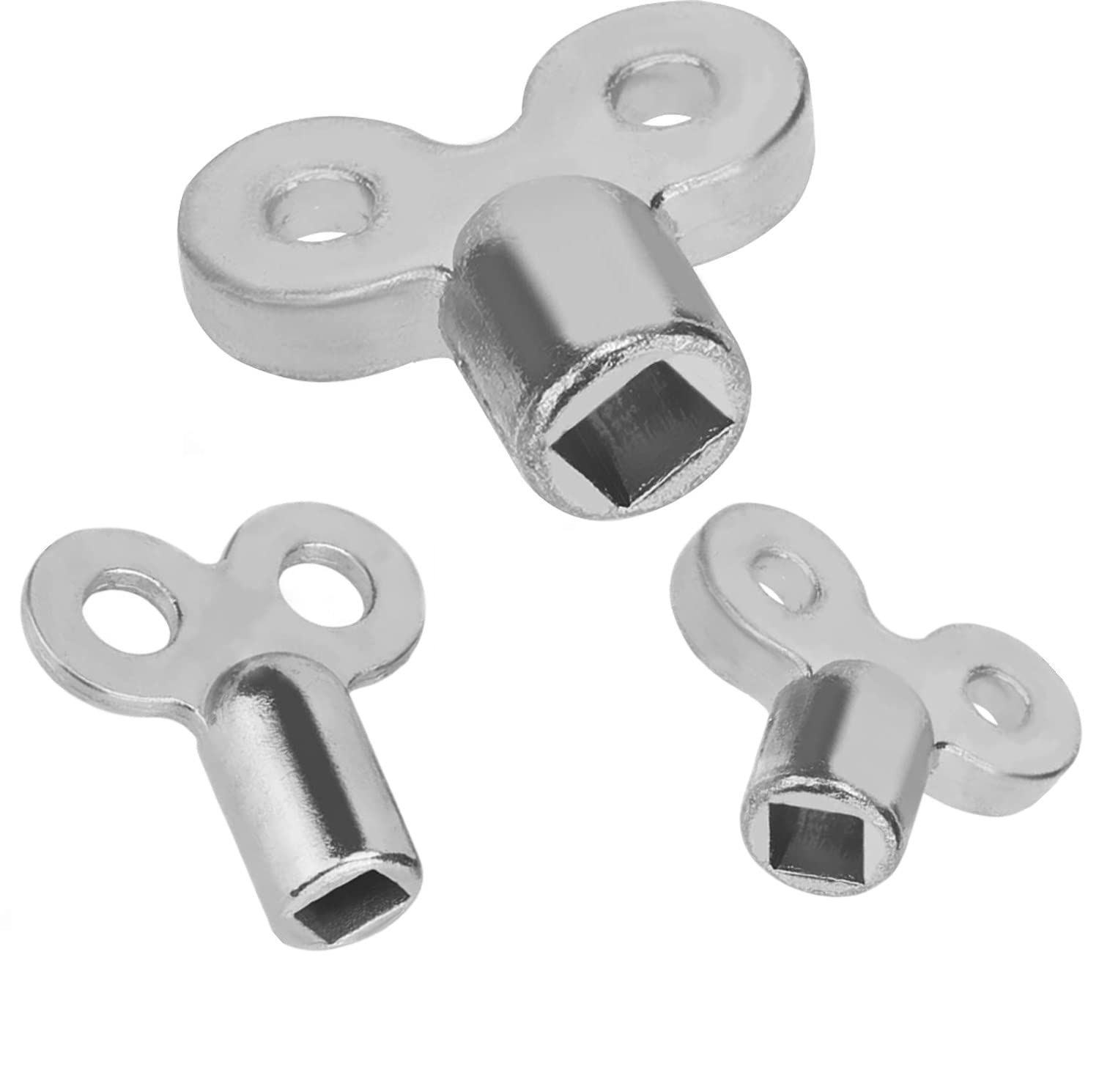 Voarge Pack of 3 bleed keys, universal all radiator keys for bleeding all heaters, radiator key bleeder heater, key for ventilation, 5 mm