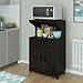Ameriwood Home Reggie Microwave Cart with Shelf, Espresso