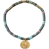 Scout Curated Wears - Intention Charm Bracelet - African Turquoise/Gold