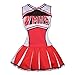 Colorful House Womens Cheerleader Costume Uniform Fancy Dress Red, US 14-16 (XL)