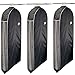 Richards Homewares Suit Travel Bag, Black, 44" X 24" X 5" (3-Pack)
