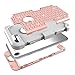 iPhone 7 Case, Anna Shop Studded Rhinestone 3in1 Shockproof Hybrid [Heavy Duty] Full body Protective Case, Hard PC+Silicone Protective High Impact Defender Case Cover For Apple iPhone 7