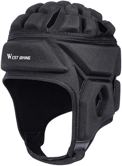 Besportble Gepolsterte Kopfbedeckung Fur Rugby Helm Fussball Scrum Cap Fussball Kopfschutz Schutzausrustung Fur Erwachsene Grosse L Schwarz Amazon De Sport Freizeit
