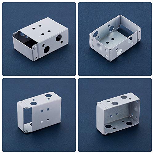 Blind Brackets 2 Inch Low Profile Box Mounting Bracket White Color Window Blinds Headrail