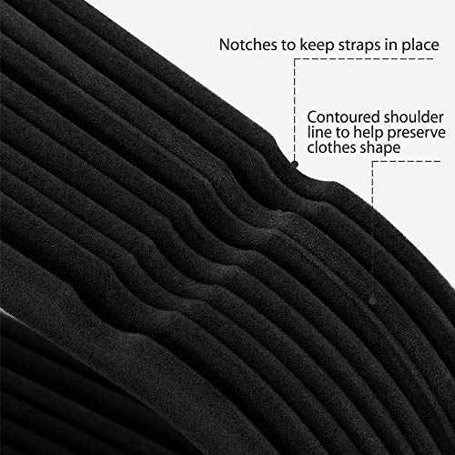 5 Yaheetech+Non+Slip+Velvet+Hangers