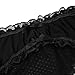 YiZYiF Sissy Pouch Panties Men's Lace Transparent Bikini Open Butt Bikini Thongs Black Large(Waist 29.0-41.0