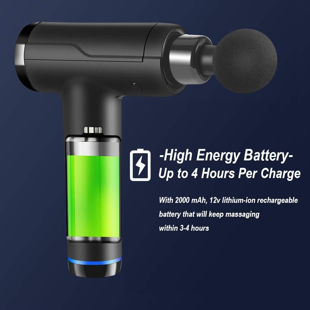 Massage Gun Deep Tissue, Portable Muscle Massage Device with 10 Massage Heads - Image 5
