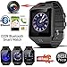 DZ09 Bluetooth Smart Watch - 321OU Upgraded Touch Screen Bluetooth Smart Wrist Watch Smartwatch Phone Support SIM TF Card With Camera Pedometer for iPhone IOS Samsung LG Android Phones (Black)