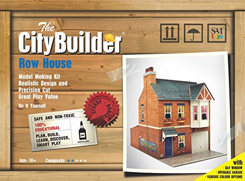 O gauge 7mm 1:48 scale Model Railroad Building ROW HOUSE Kit CityBuilder