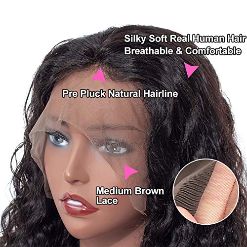 ISEE-Hair-Water-Wave-Lace-Front-Wigs-Brazilian-Virgin-Human-Hair-Wigs-for-Black-Women-150-Density-Deep-Water-Wave-Wigs-Pre-Plucked-with-Baby-Hair-Natural-Color-20-inch-13X4-Lace-Front-Wigs