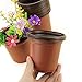 Plastic Nursery Plant Pot 100 Pack Flower Seedling Starter Pots for Little Garden Pots to Repot Succulents and Small Plants (100Pack)