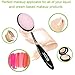 BEZOX Silicone Makeup Brush, Set of 5pcs Oval Makeup Brushes, Cream/Cosmetics/Foundation Application Tools - W/Makeup Brushes Acrylic Holder