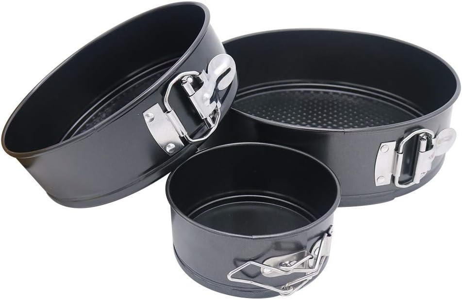 thumbgeek Moules démontables à Manqué, Moule à Gàteau Rond à Charnière Réglable Étages Acier