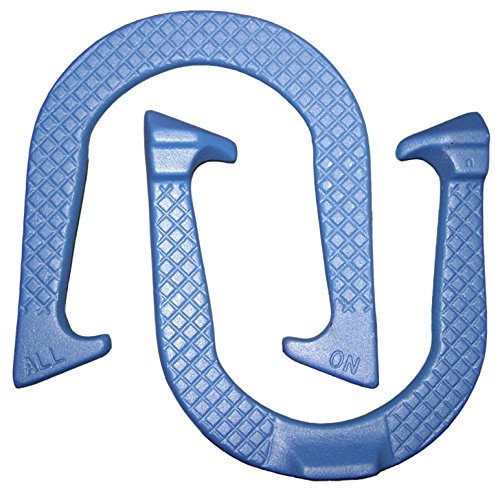 All-On Professional Pitching Horseshoes- Made in The USA! (Blue- Single Pair (2 Shoes))