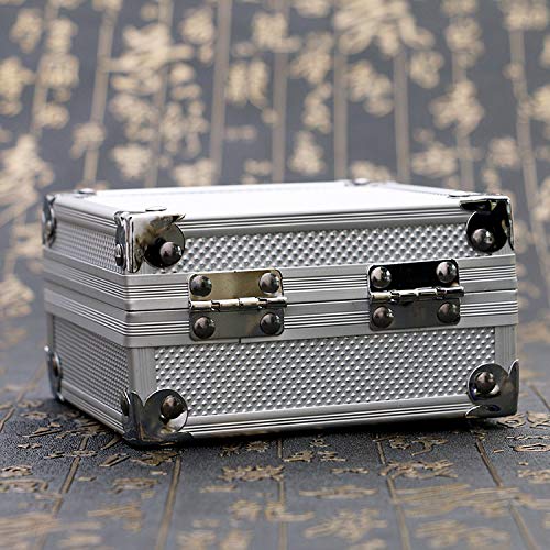 Dalkeyie Silver Aluminum Tattoo Machine Gun Box Case Tattooing Kits Tattoo Supply Permanent Makeup Accessories - Thumbnail 4