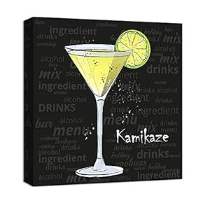 Canvas Wall Art for Living Room,Bedroom Home Artwork Paintings Cocktail Ready to Hang - 12x12 inches