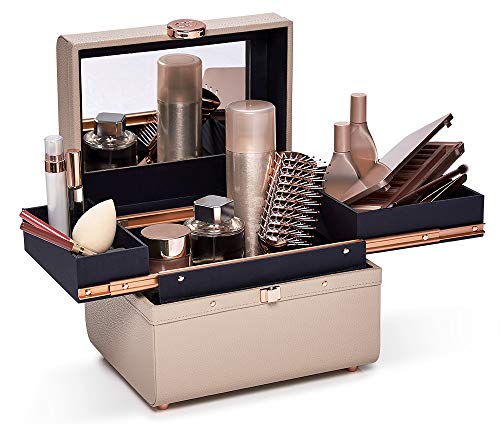 Caboodles Life & Style Small Train Case, Makeup Cosmetic Case Organizer Small Train Case