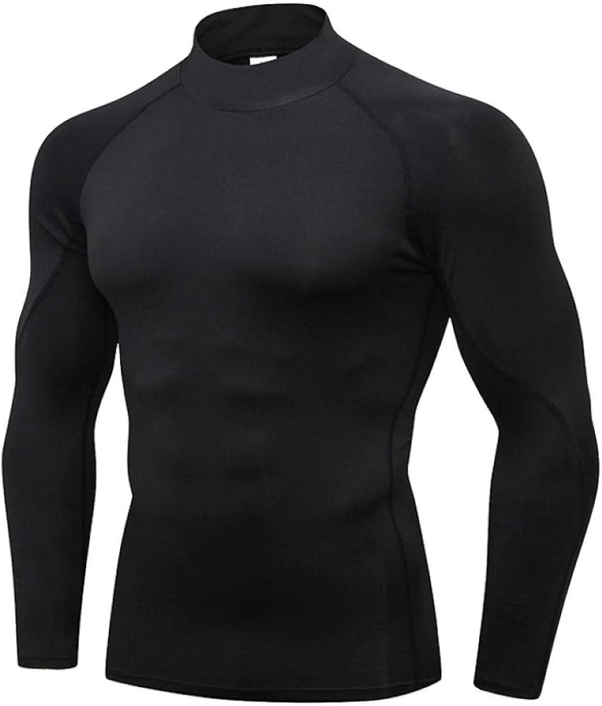 Base Layer Top Long Sleeve Gym Running Workout Shirts for Men