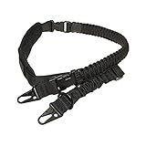 550 Paracord Gun Sling Rifle Sling 2 Point Sling Rifle Strap with Shoulder Pad Removable Paracord Strap Metal Clasps Adjustable Length