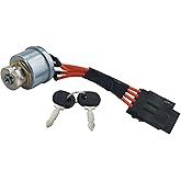 86569718 Ignition Lock Cylinder Starter Switch Assembly with 2 Keys - Compatible with New Holland Tractor 1530 1630 1725 1925 TC25 TC25D TC29 TC29D TC33 TC33D, 5A 12V, 2-Position
