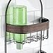 mDesign Bathroom Shower Caddy for Shampoo, Conditioner, Soap, Razors - Bronze
