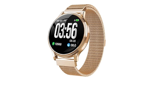 Reloj Inteligente, Pulsera Inteligente, Fitness, MK08, pulsómetro, presión  Arterial, Monitor de sueño, Reloj Inteligente Deportivo, Pulsera, Color  Dorado : Amazon.es: Electrónica