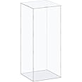 MECCANIXITY Acrylic Display Case Box Clear Dustproof Protection Showcase 6.3x6.3x16.1 Inch for Collectibles Display