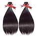 Beauhair Brazilian Straight Hair 3 Bundles with Frontal (18 20 22+18Frontal) 13x4 Ear to Ear Lace Frontal Closure With Bundles Unprocessed Virgin Human Hair Bundles With Frontal Natural Color