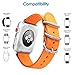 For Apple Watch Band,ViCRiOR 42mm Woven Nylon NATO iWatch Band Replacement Strap with Adapters for Apple Watch 42mm Series 3, Series 2 and Series 1,Orange