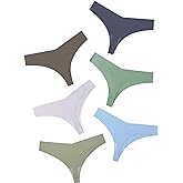 DEANGELMON Seamless Thongs for Women No Show Thong Underwear Women Comfortable Multiple Pack (6P10,XS-New)