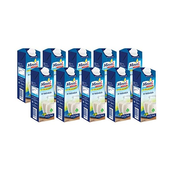 MinusL H-Milch 3.5 laktosefrei, 10er Pack (10 x 1 l)